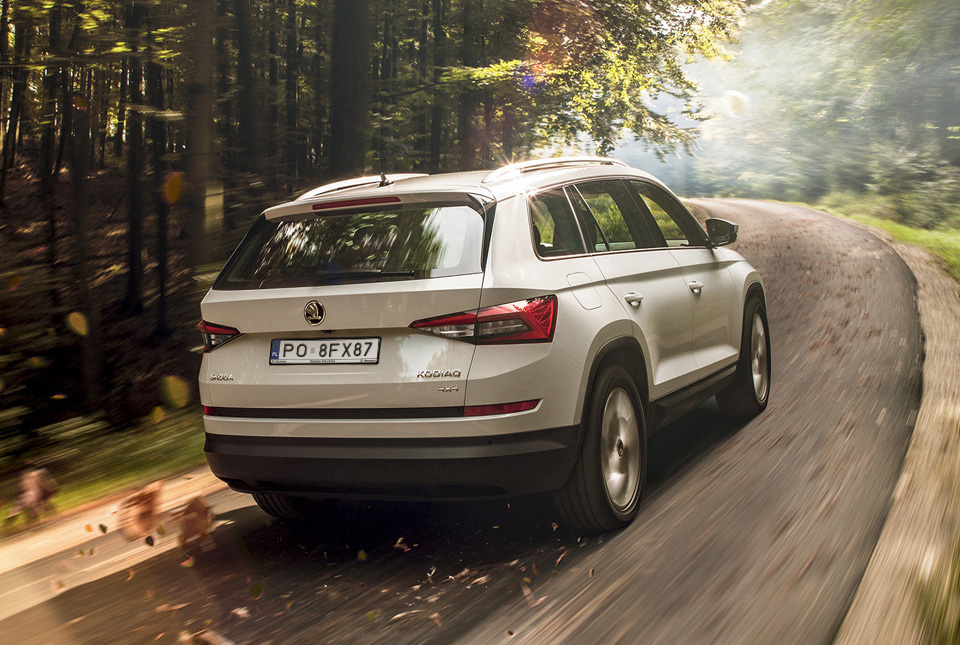 Škoda Kodiaq na drodze