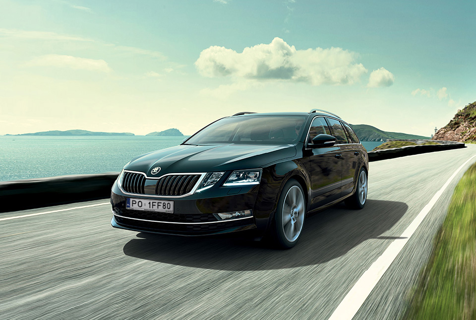 Škoda Octavia na drodze